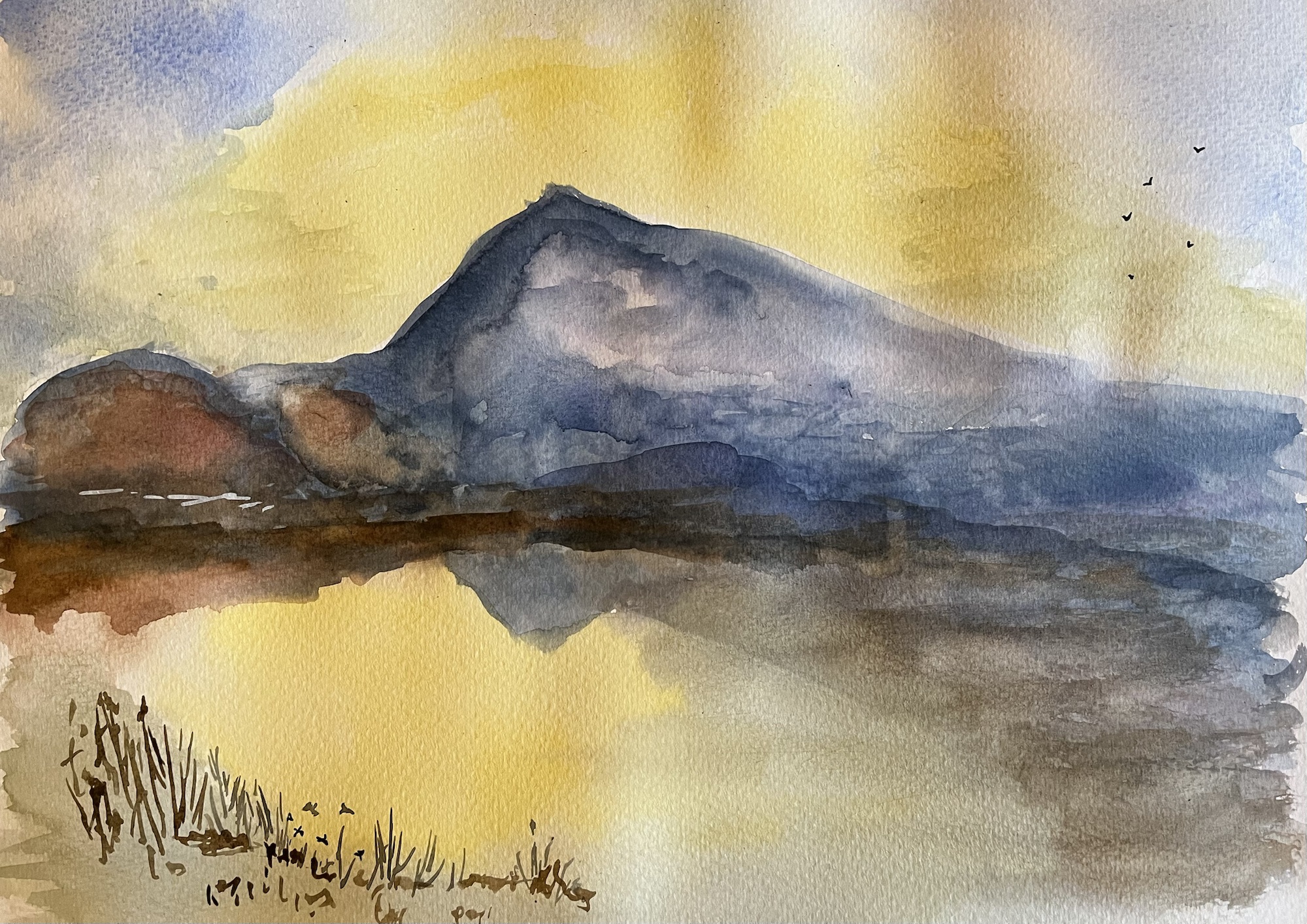 The Blue Rigi (after Turner) – Wendy Parker's Art Gallery